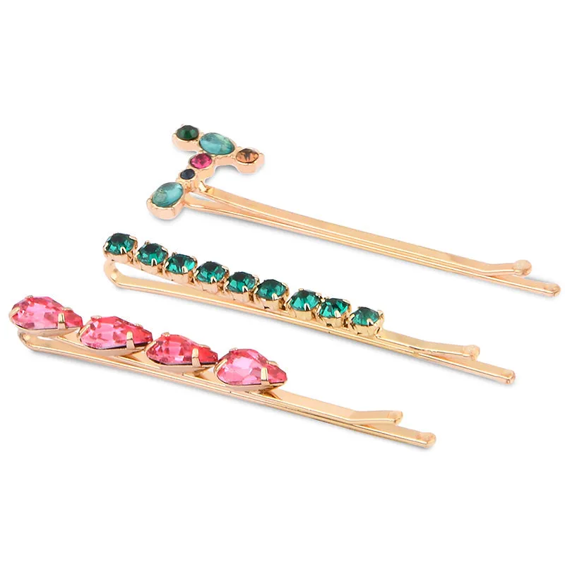 Accessorize London Pink (T) Initial Hair Slides Set Of Three