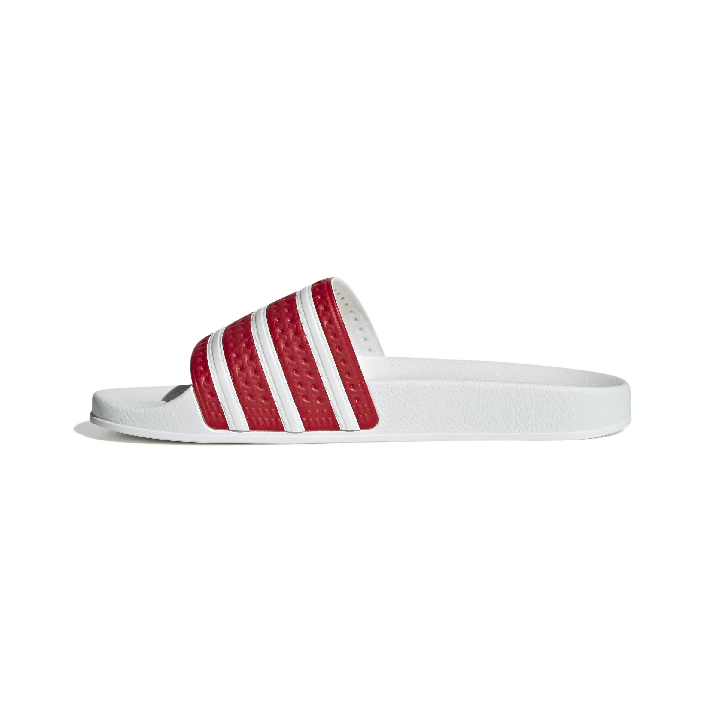 adidas Adilette Scarlet / White / White