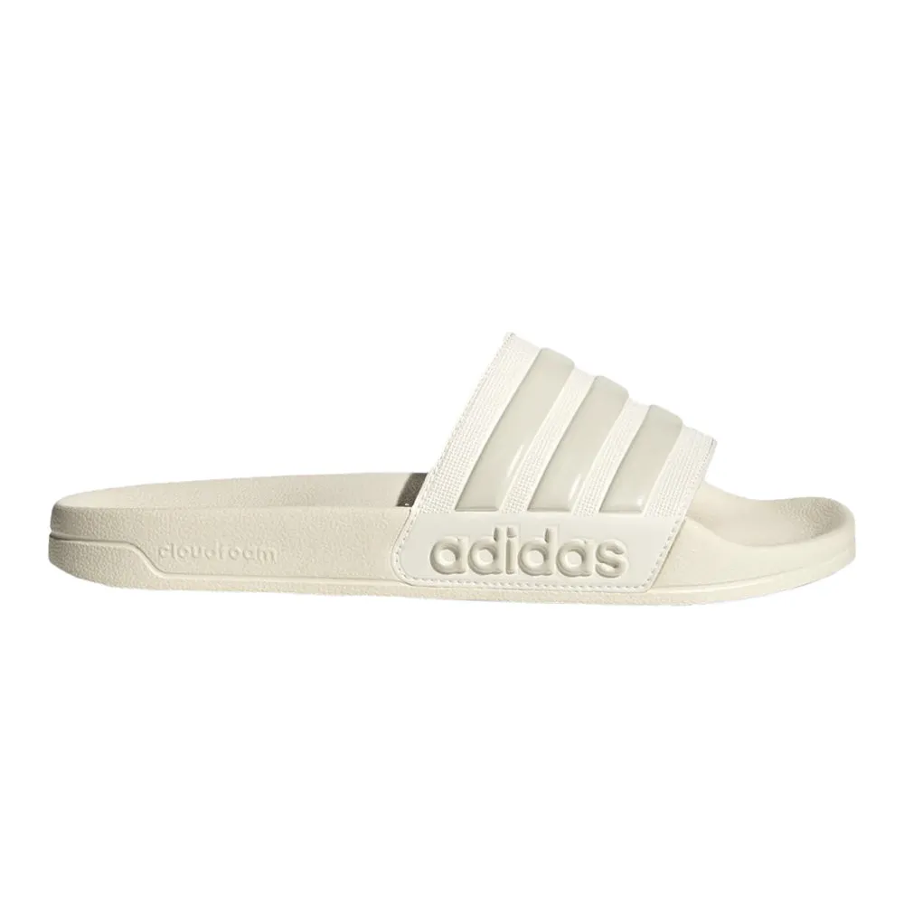 Adidas Adilette Shower Slides (Off White/Off White)