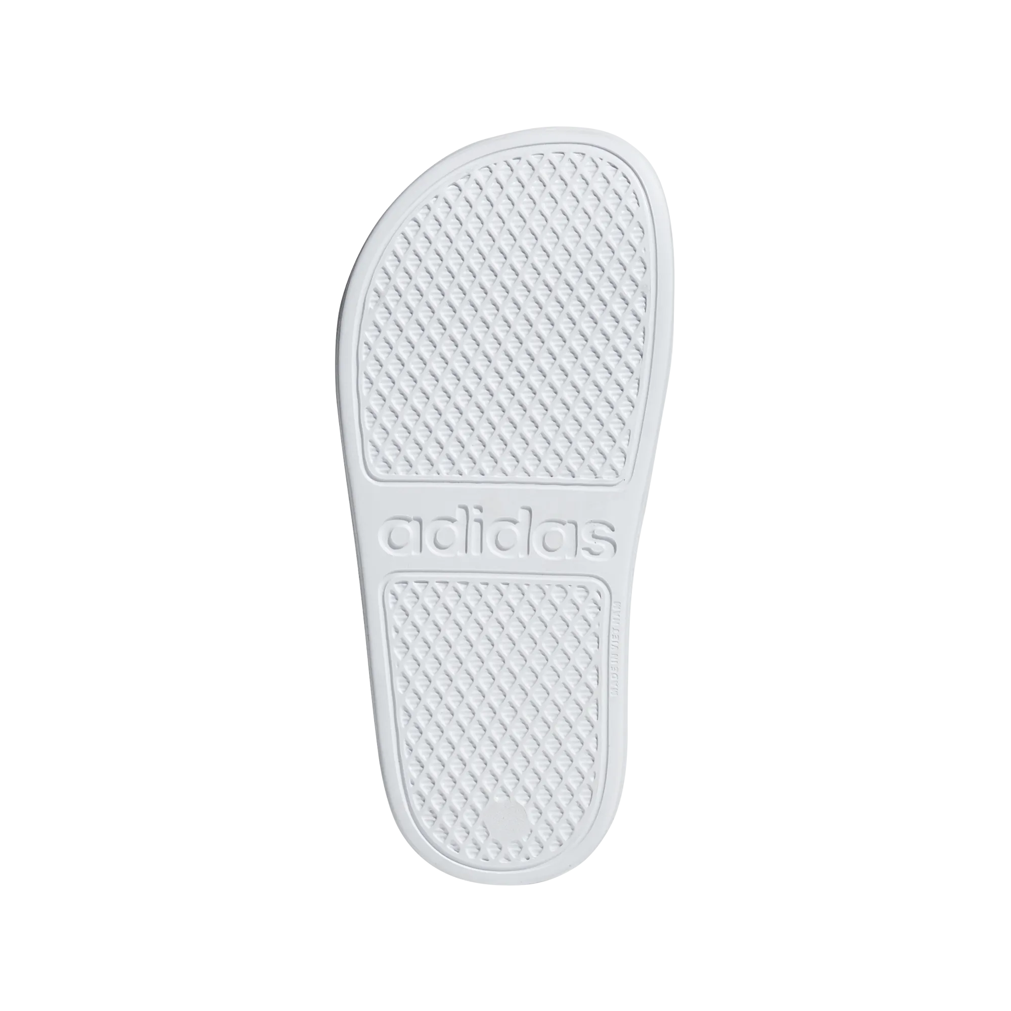 Adidas Kids Adilette Aqua Slides- White/Silver