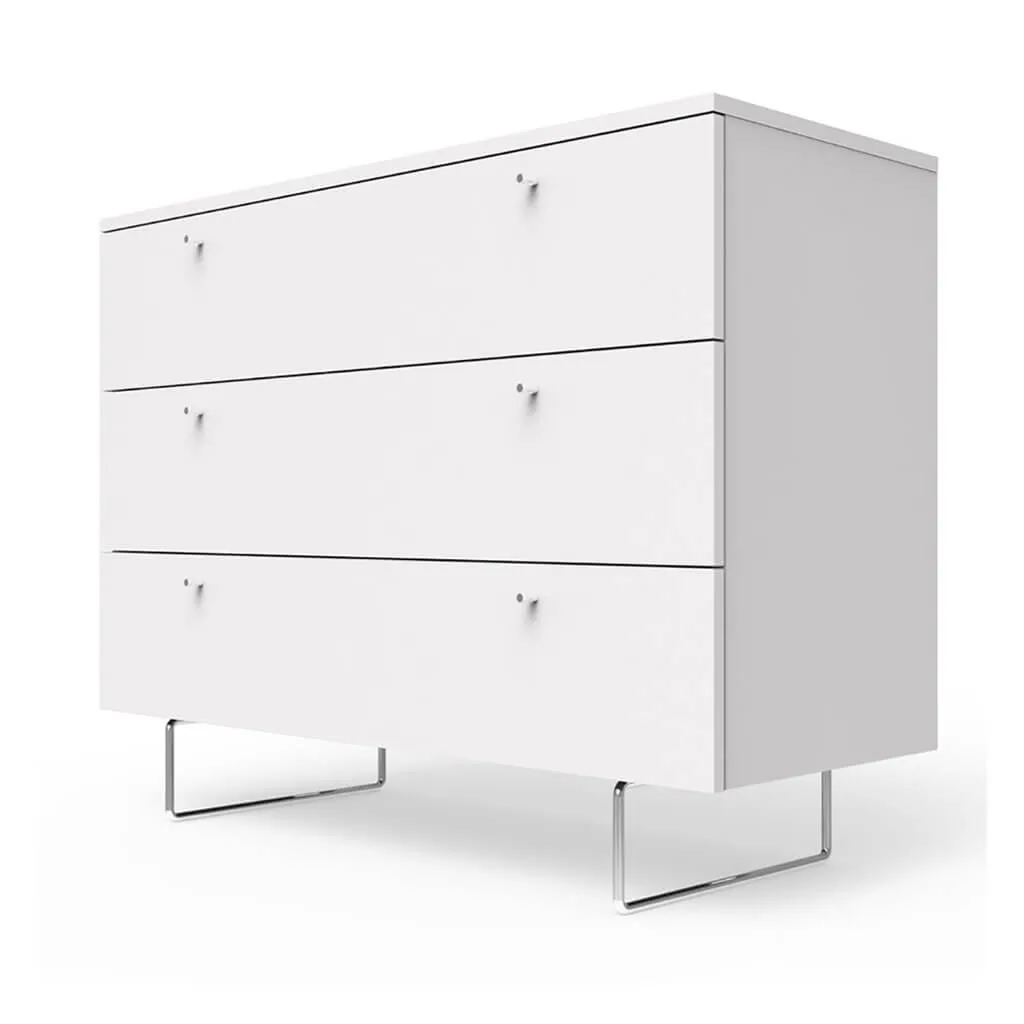 Alto Dresser 3 Drawer White 45"