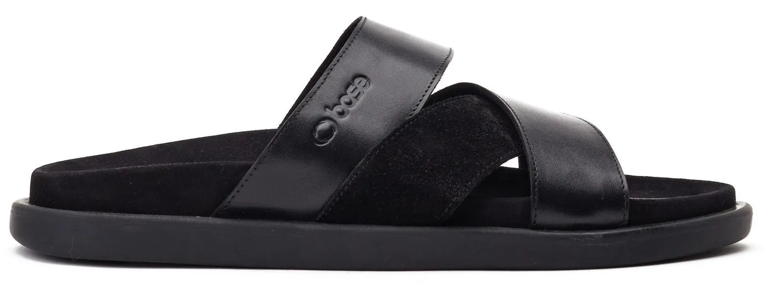 Base London Ponza Mens Leather Slip On Sandal