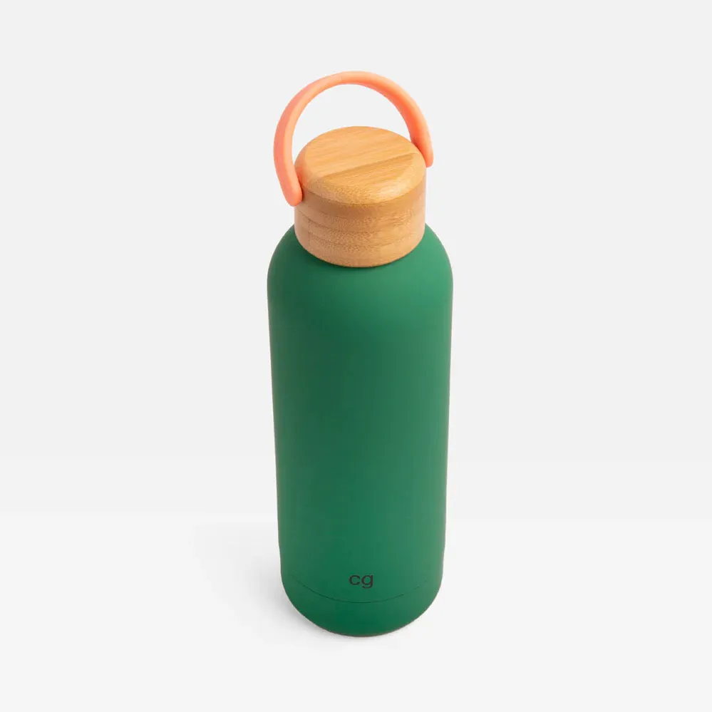 Caroline Gardner Green Metal Water Bottle