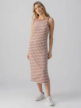 Contrast Trim Maxi Dress