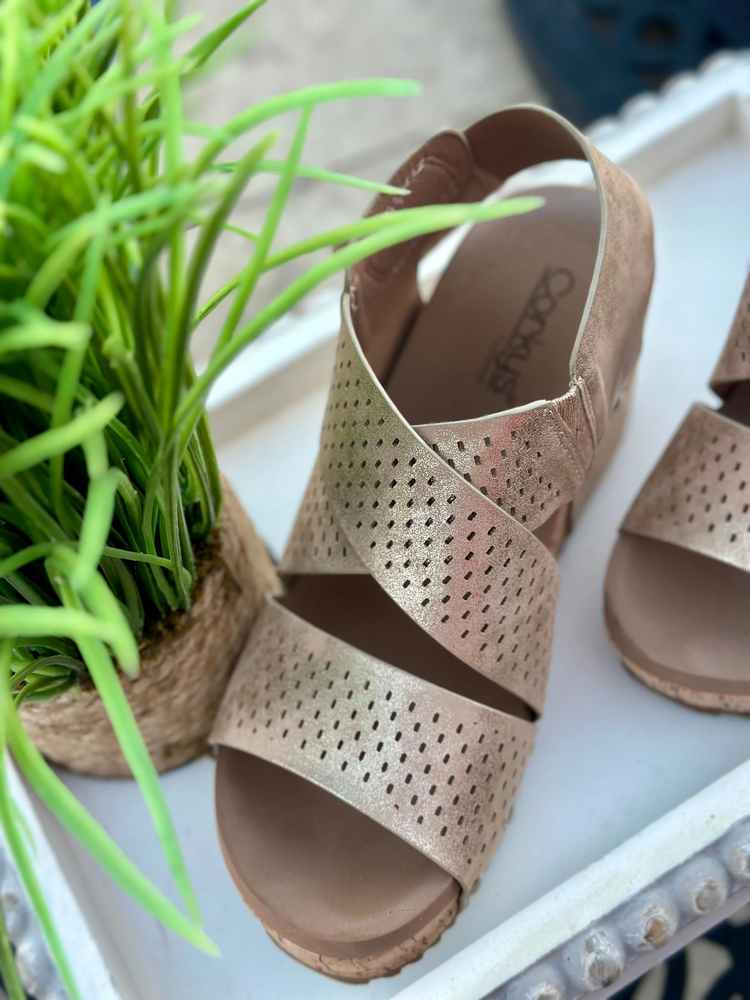 Corky's Gold Guilty Pleasure Sandals