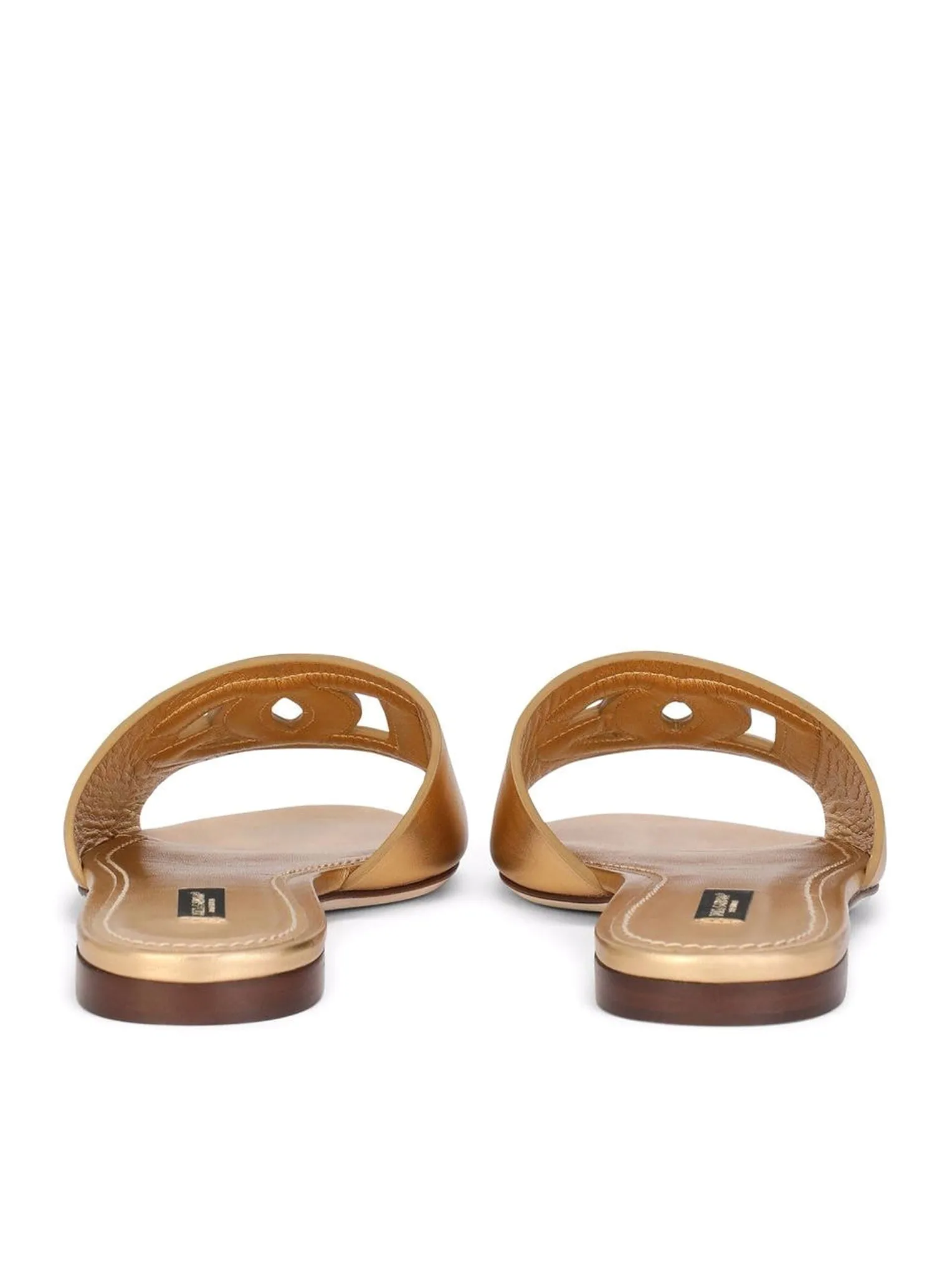 DG logo leather slides