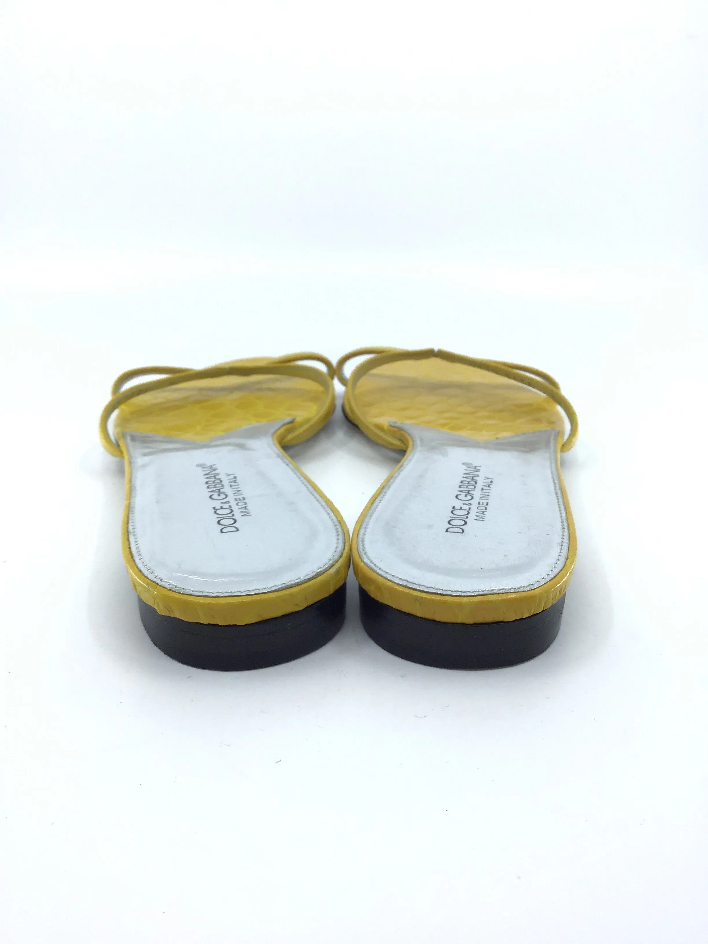 Dolce and Gabbana Yellow Slides