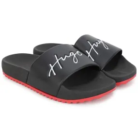 HUGO Signature Logo Slides_Black G29001-09B