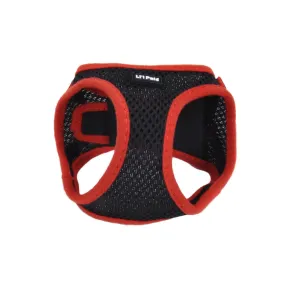 Li'l Pals Comfort Mesh Dog Harness, Black and Red X-Small