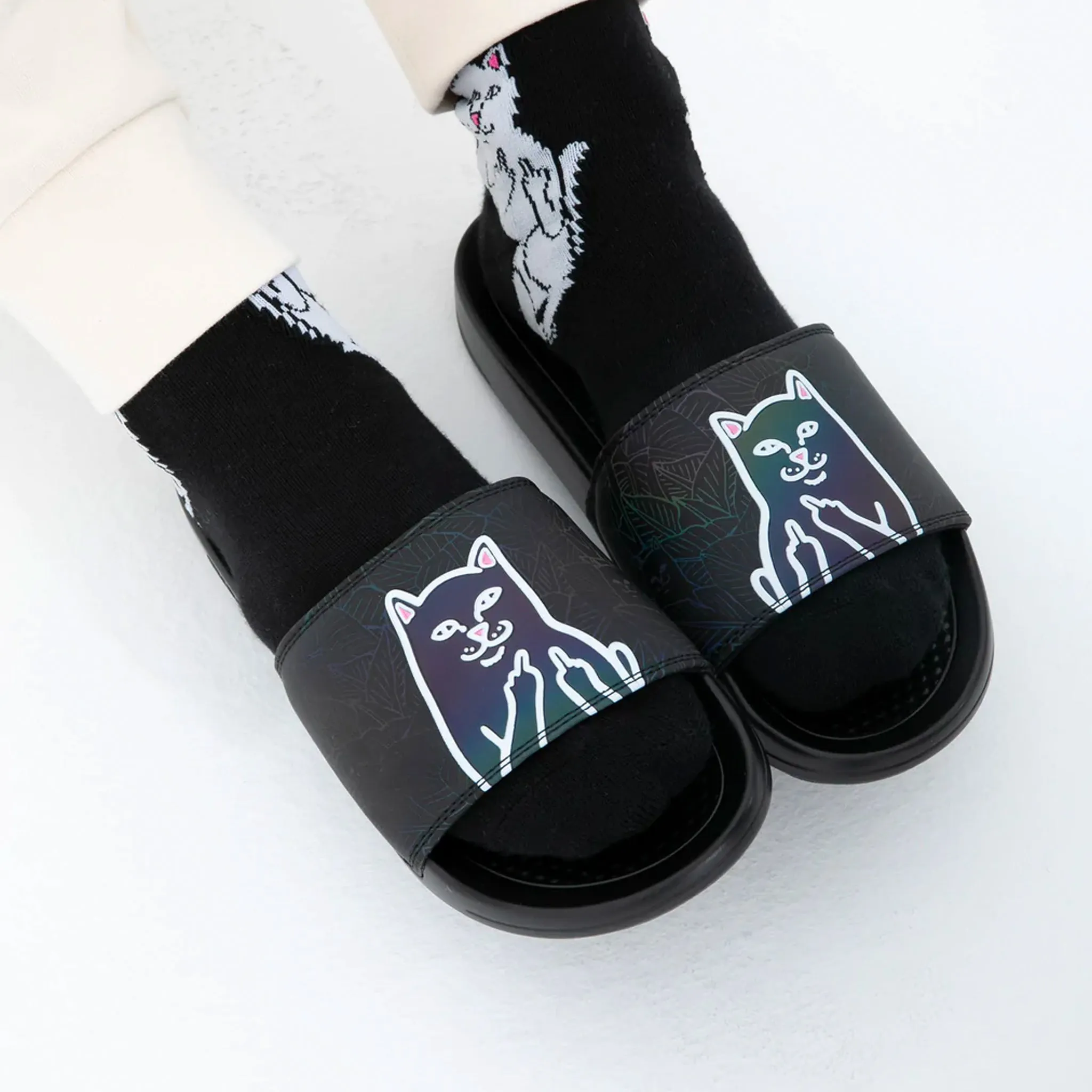 Lord Jermal Leaf Camo Slides (3M Iridescent)