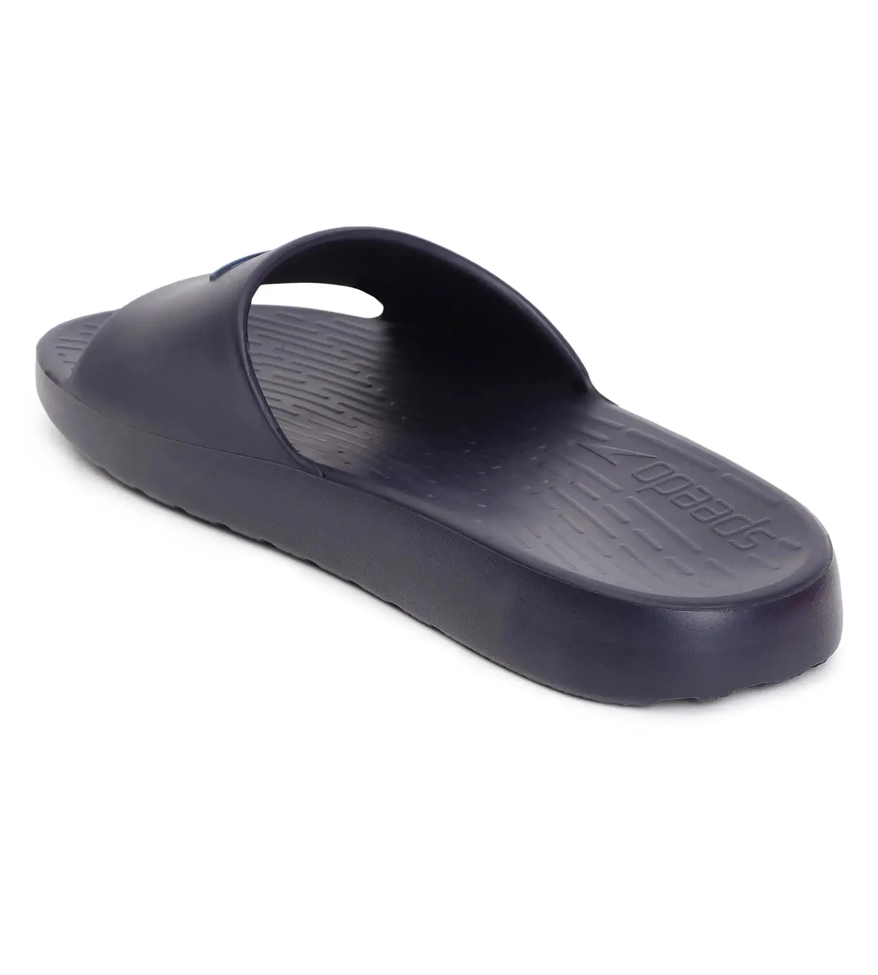 Men's Single Colour Slides - True Navy & Blue Flame