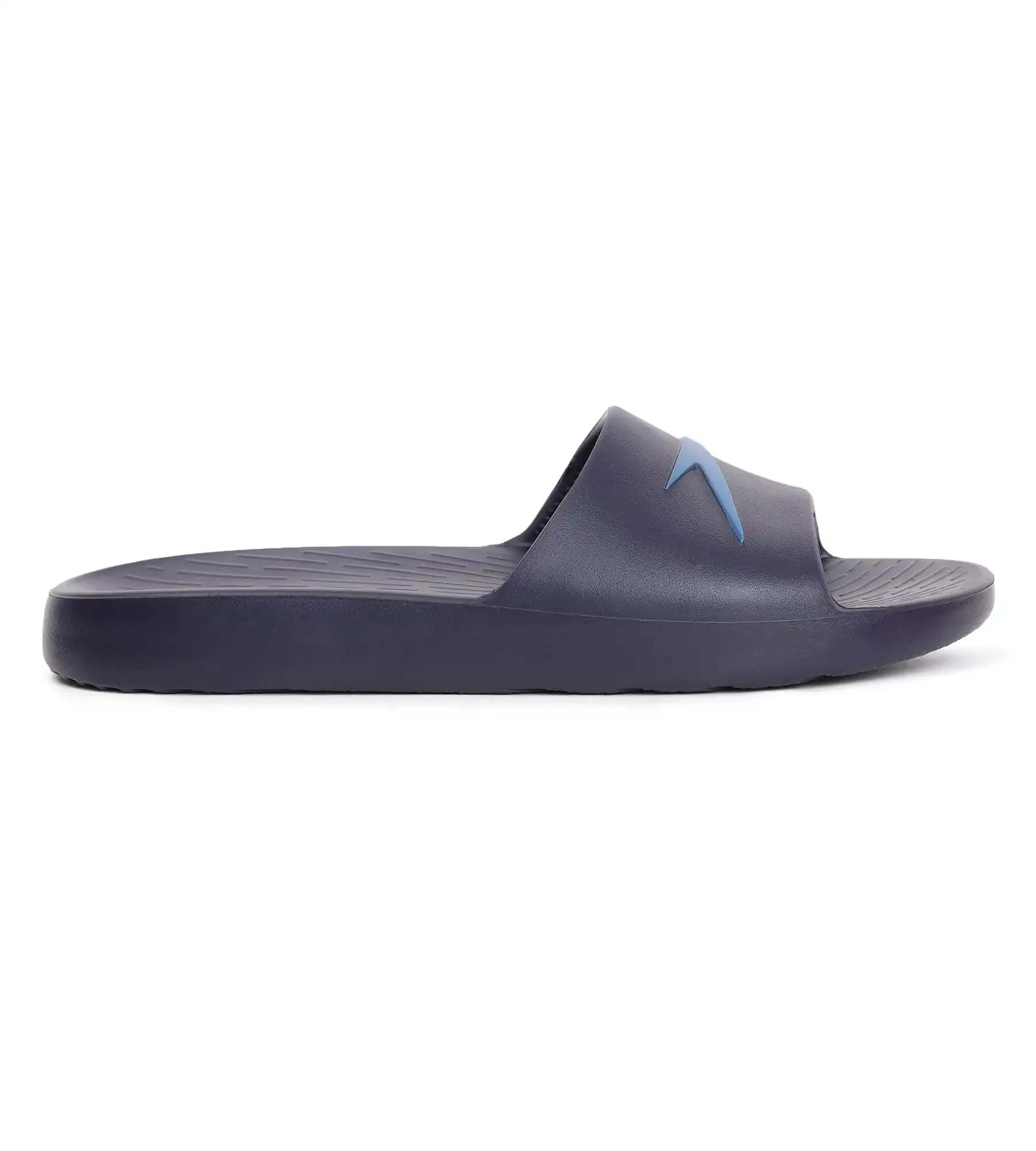 Men's Single Colour Slides - True Navy & Blue Flame