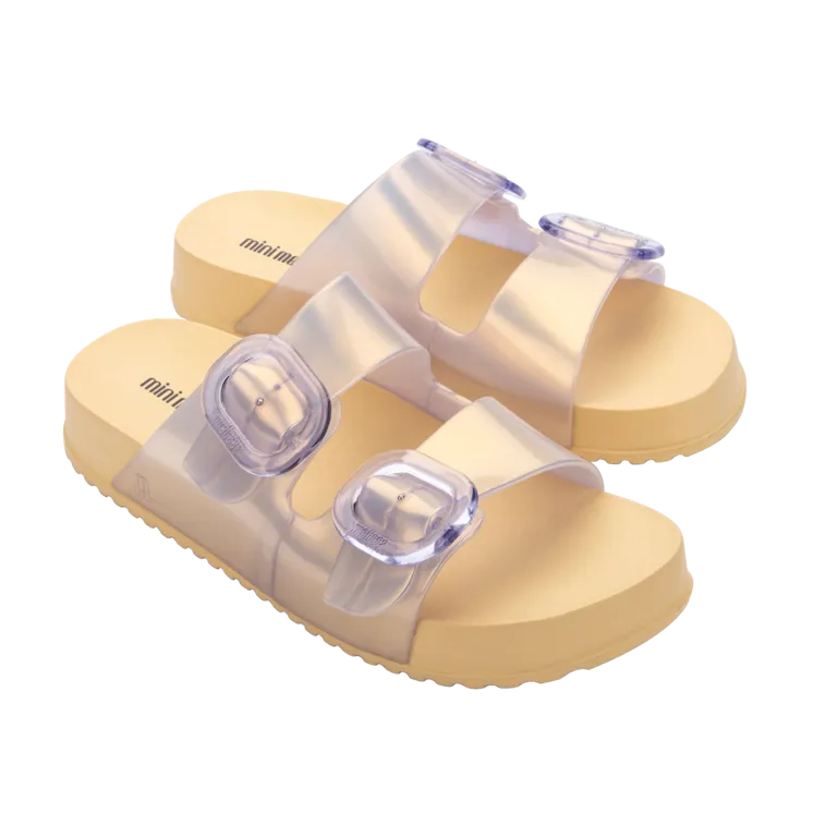 Mini Melissa Cozy Slide Kids - Pearl Yellow