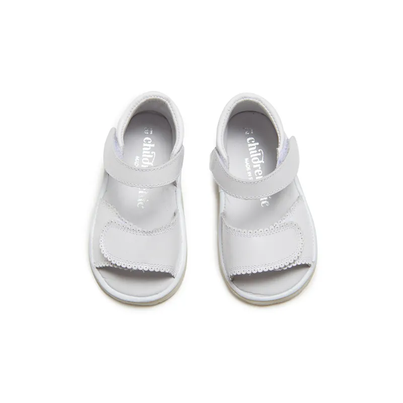 My-First Leather Sandal in White