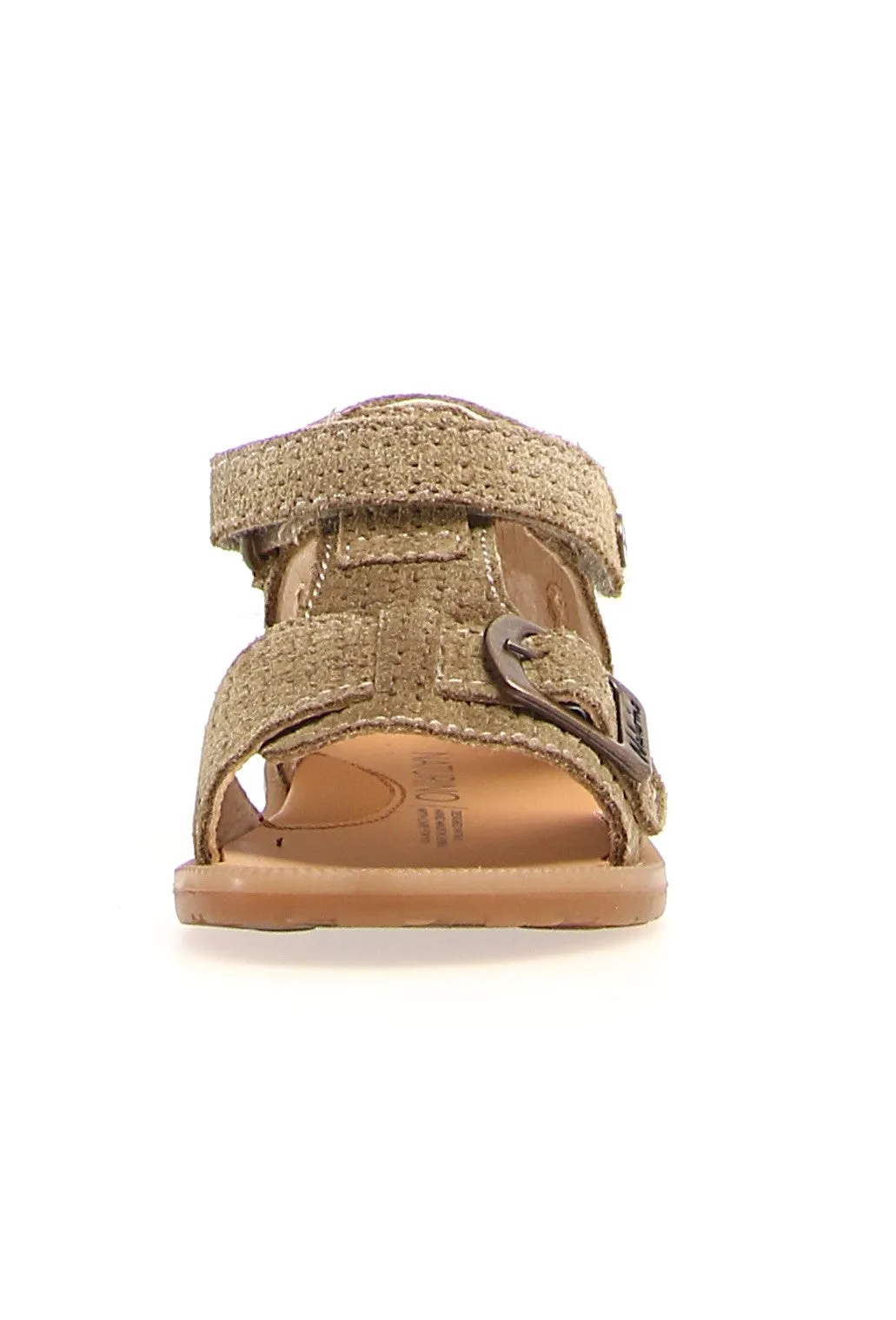 Naturino Quarzo - Sandals Suede Lizard Woven - Stone