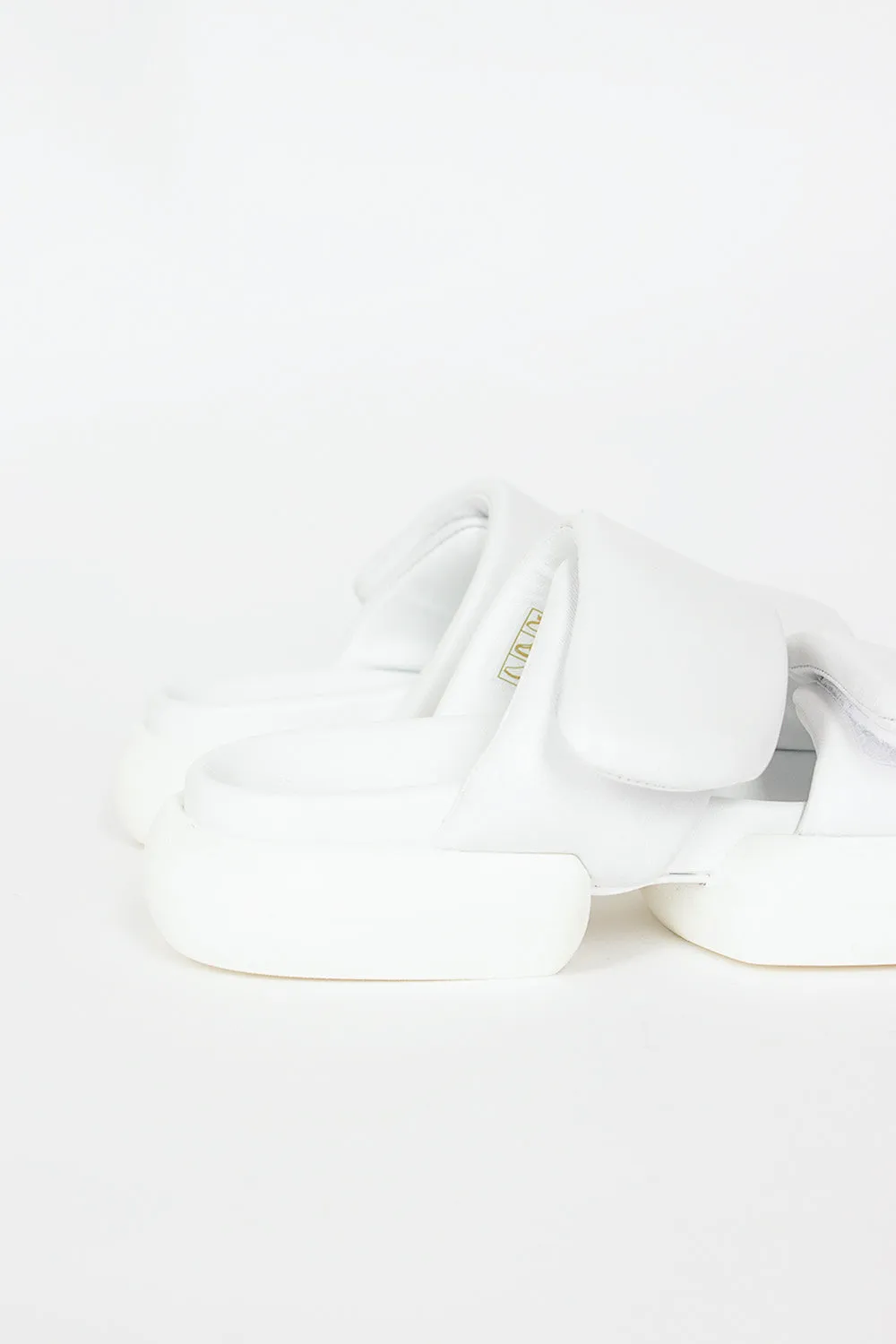 Padded Strap Sandals White