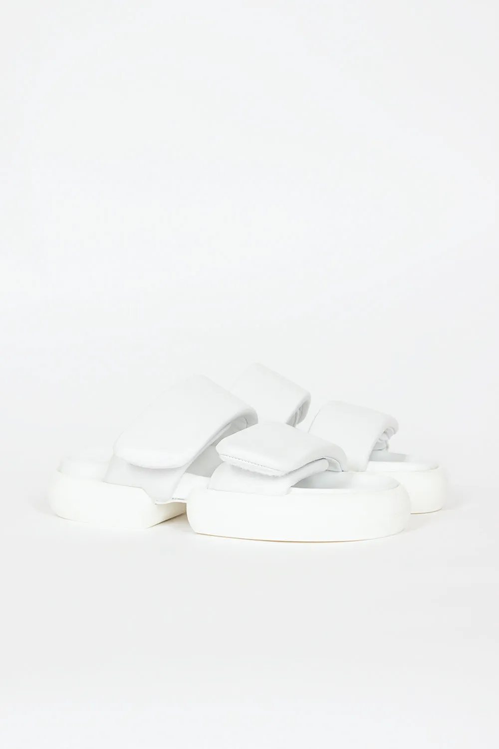 Padded Strap Sandals White