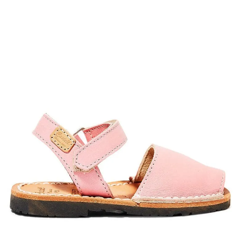 Plain Leather Menorcan Sandal For Kids - Iker 1002 Ciervo