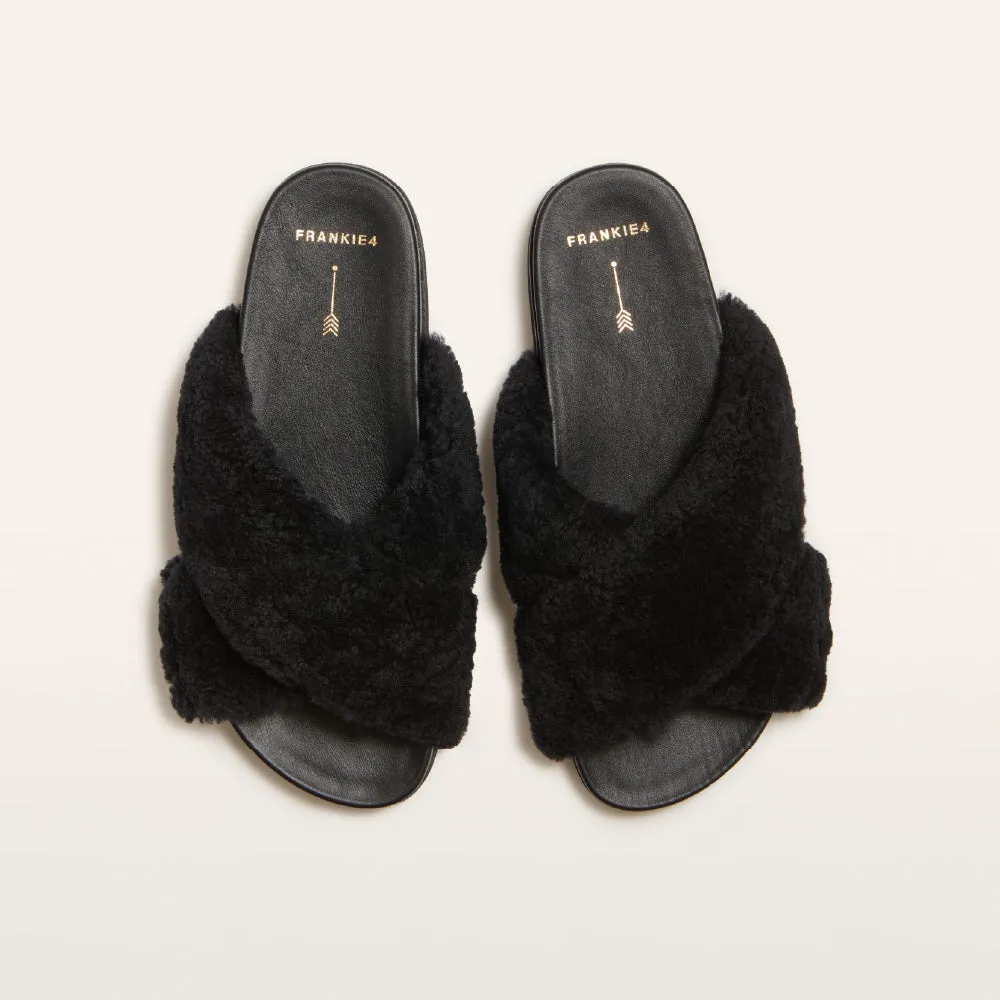 Rebel II Black Shearling