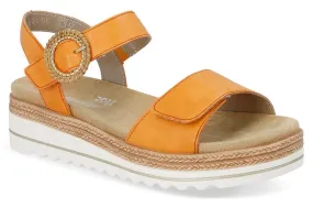 Remonte D0Q52-38 Womens Leather Touch Fastening Sandal