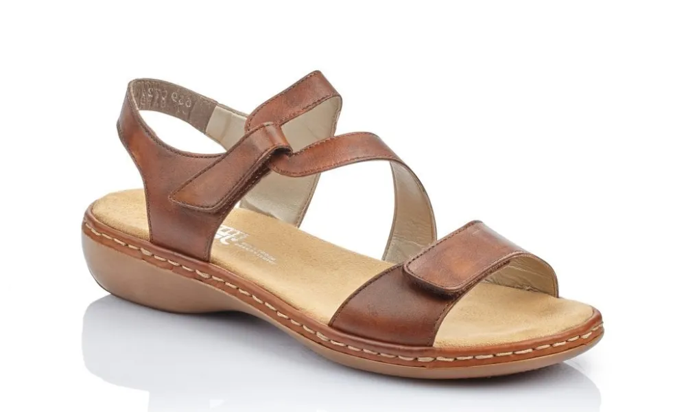 Rieker - Everyday Velcro Sandal Brown