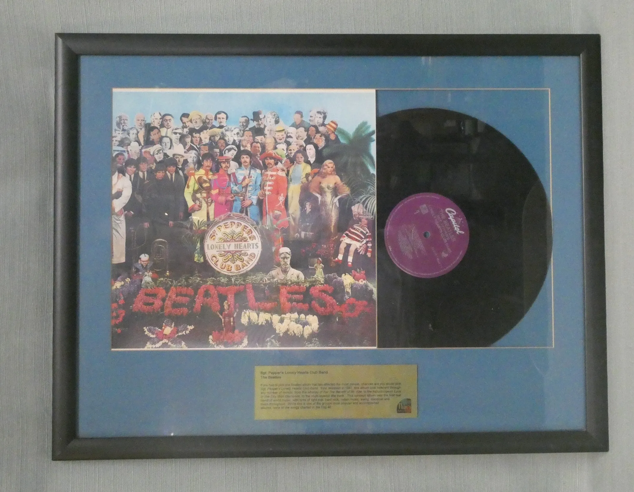 Sgt. Pepper's Lonely Hearts Club Band Framed Album