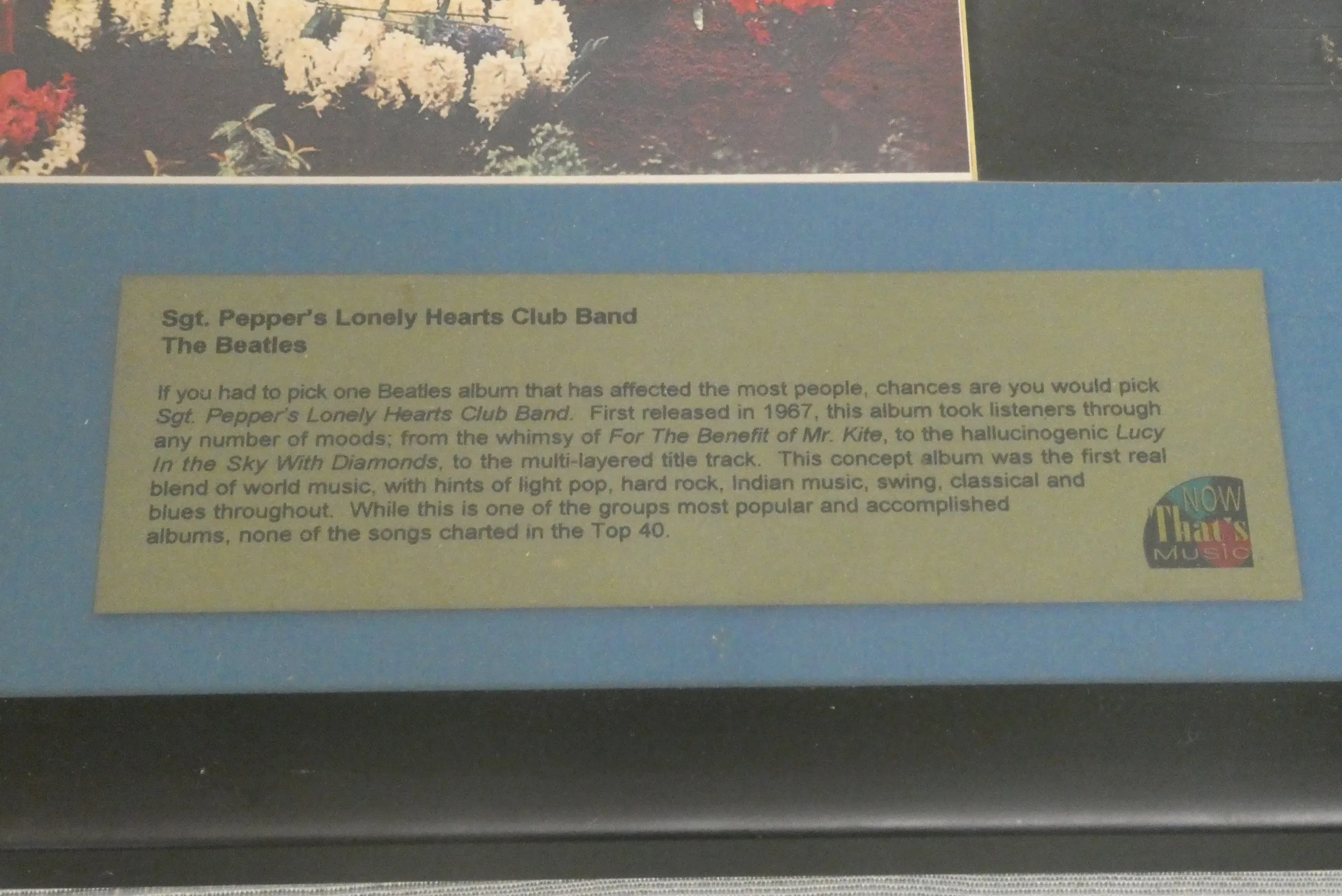 Sgt. Pepper's Lonely Hearts Club Band Framed Album