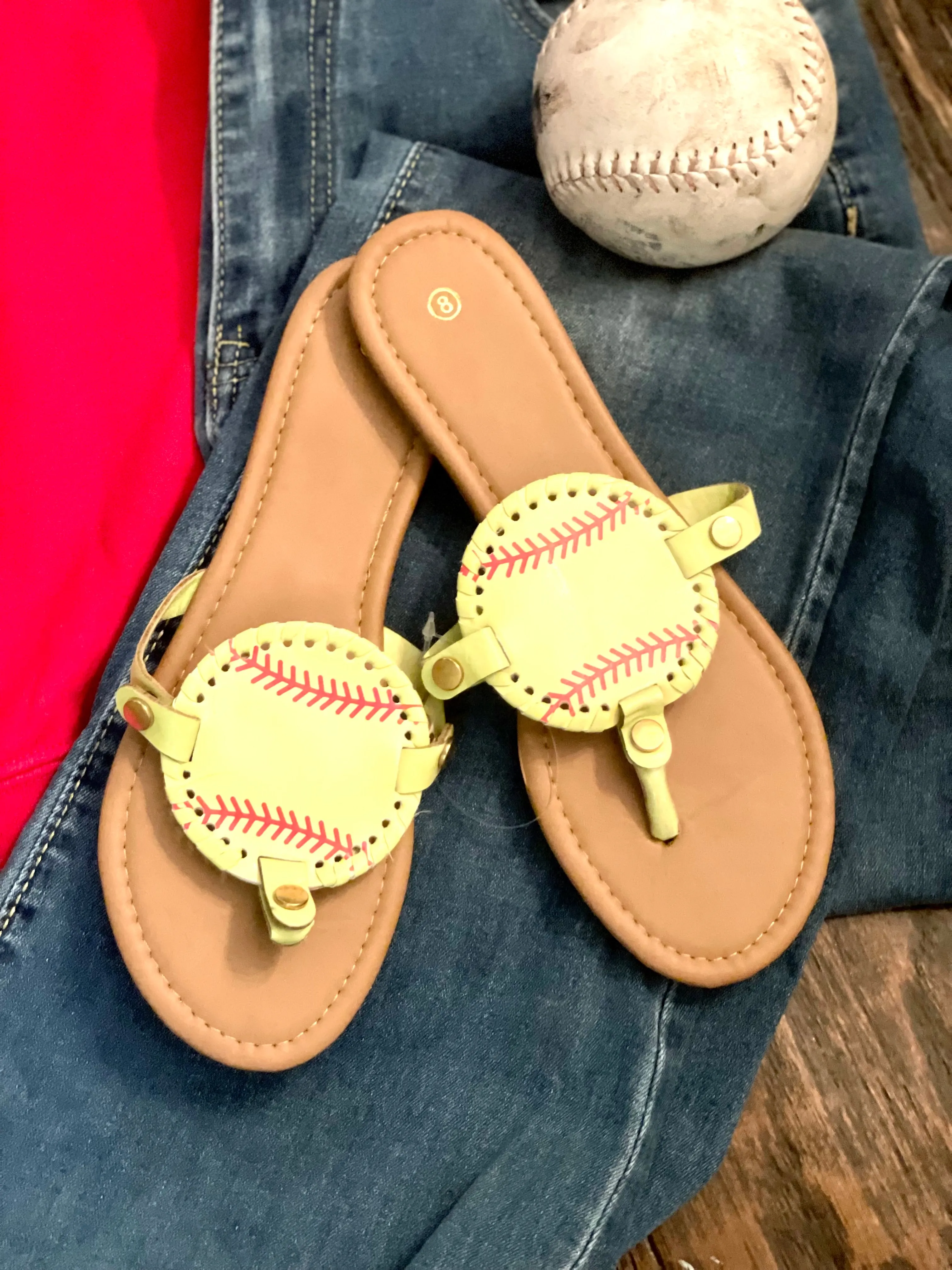 Softball Thong Sandals