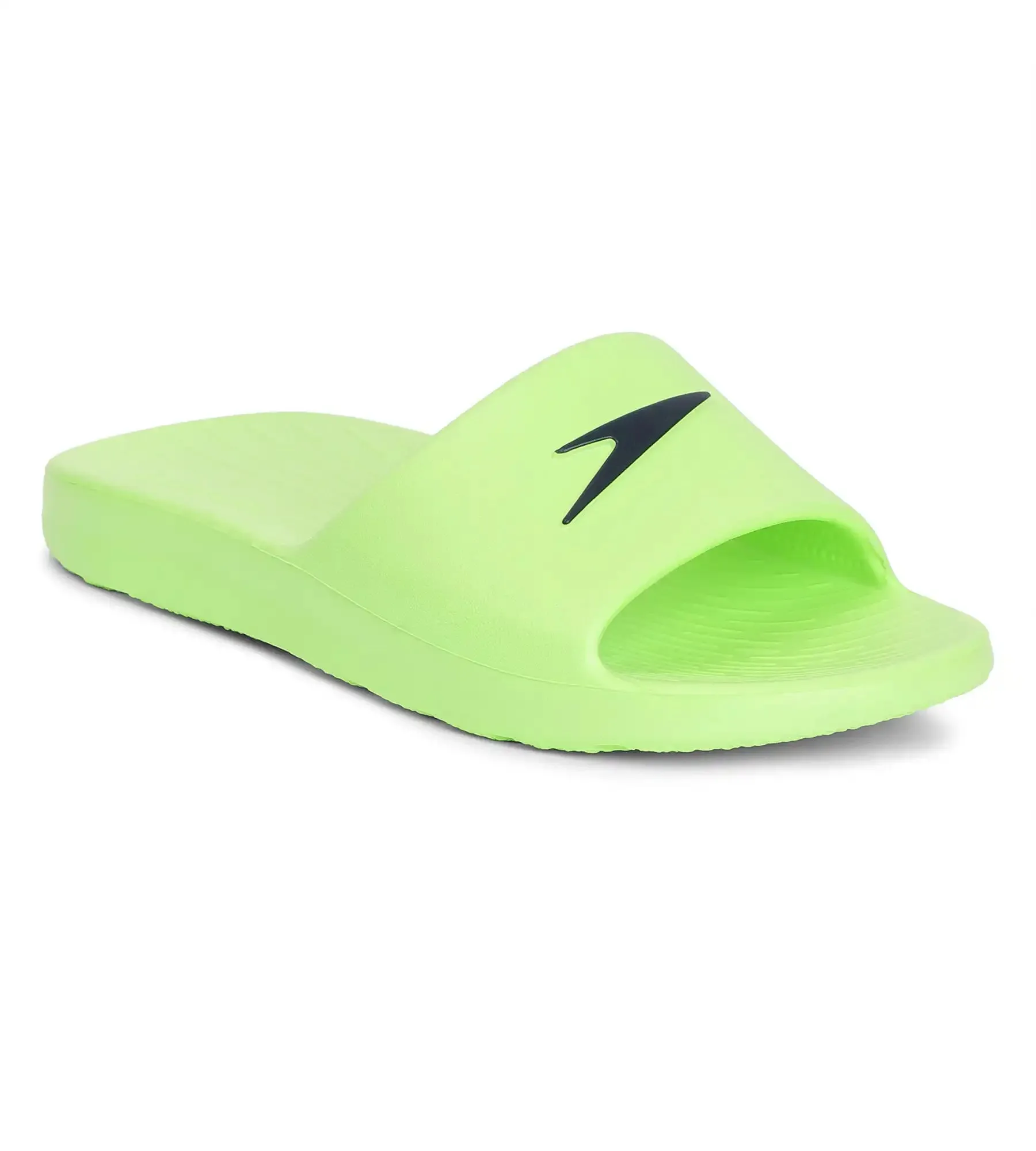 Unisex Junior's Single Colour Slides - Bright Zest & True Navy