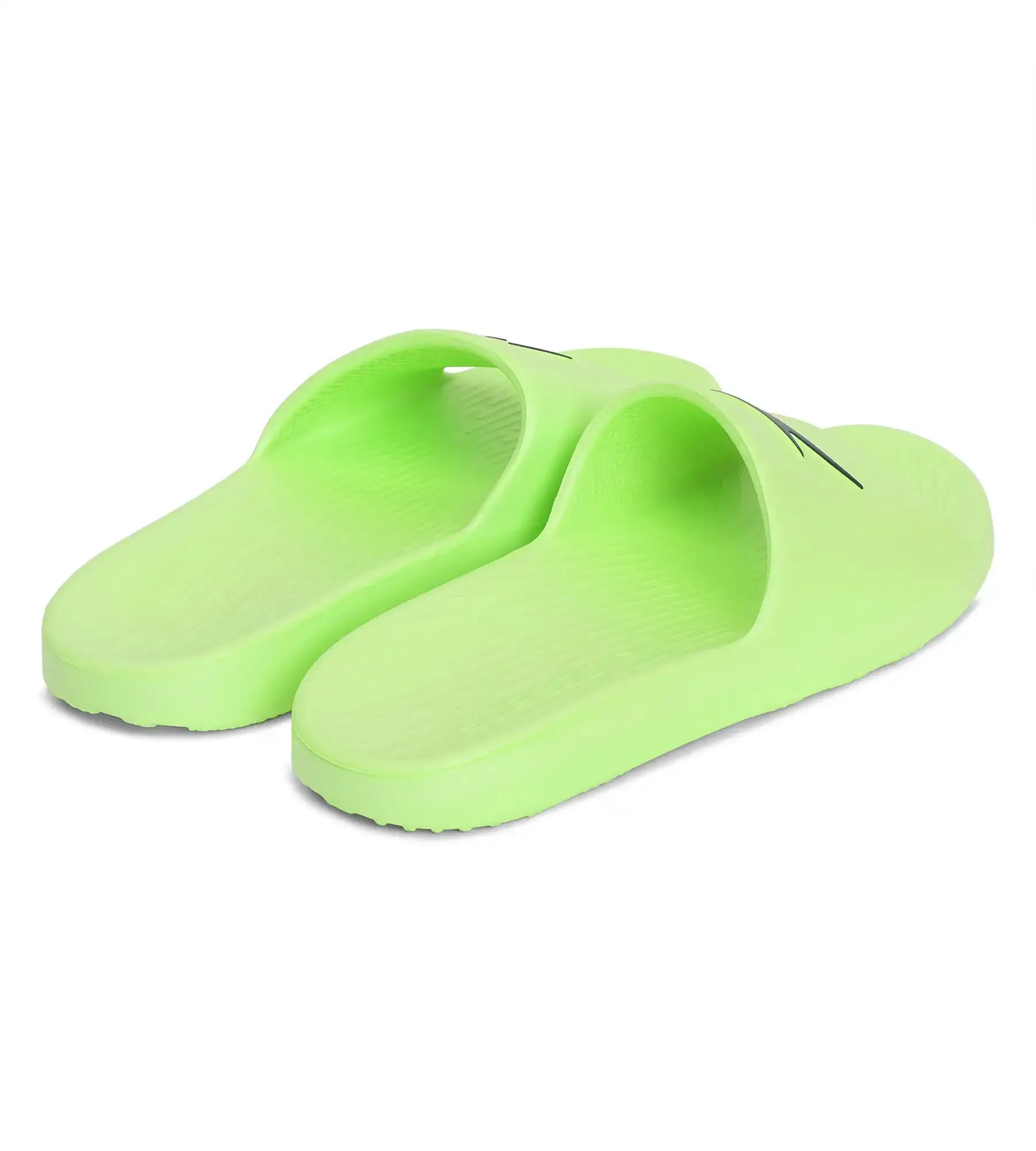 Unisex Junior's Single Colour Slides - Bright Zest & True Navy