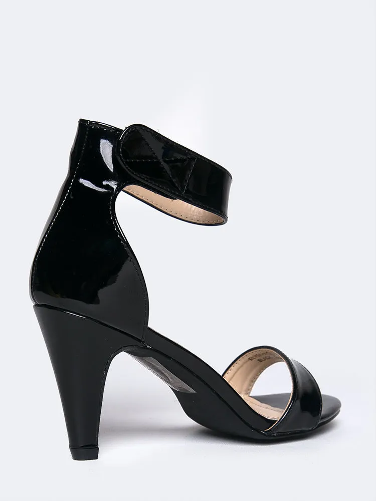 Velcro Ankle Strap Heel