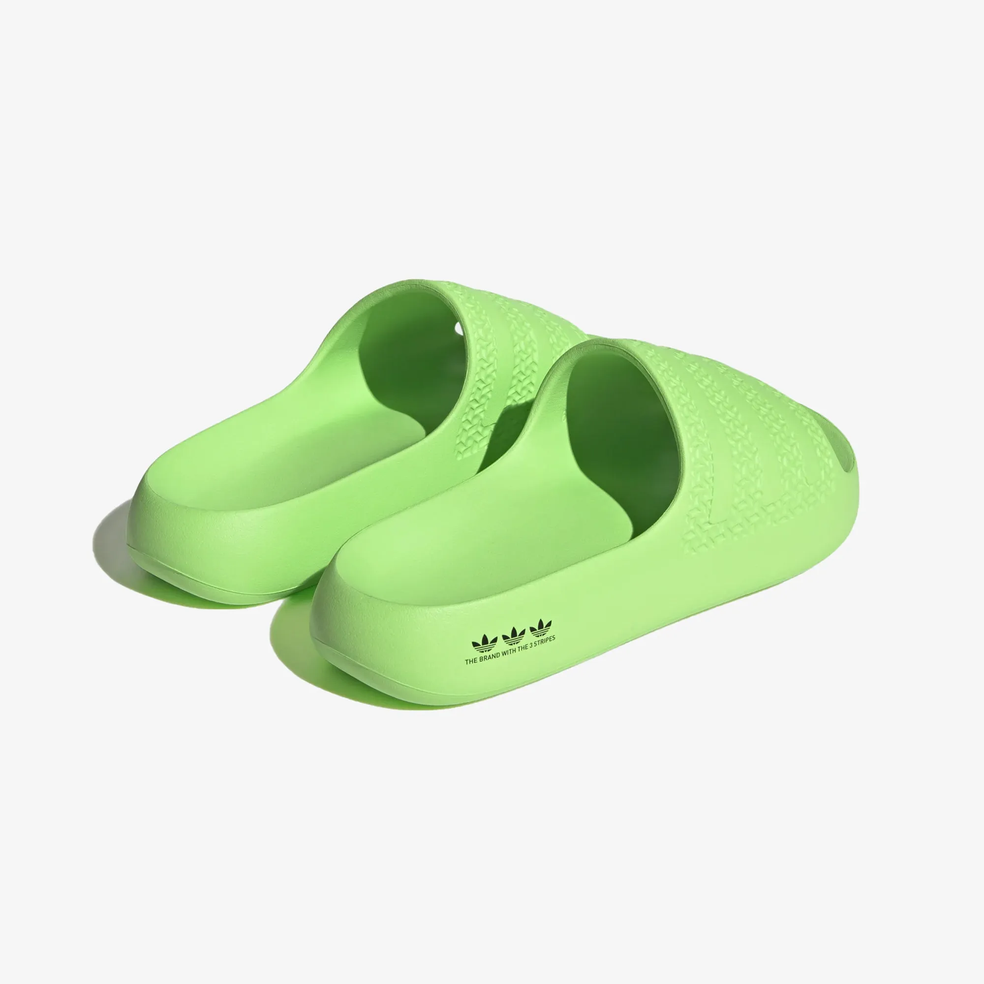 WMN'S 'ADILETTE AYOON SLIDES 'SOLAR GREEN'